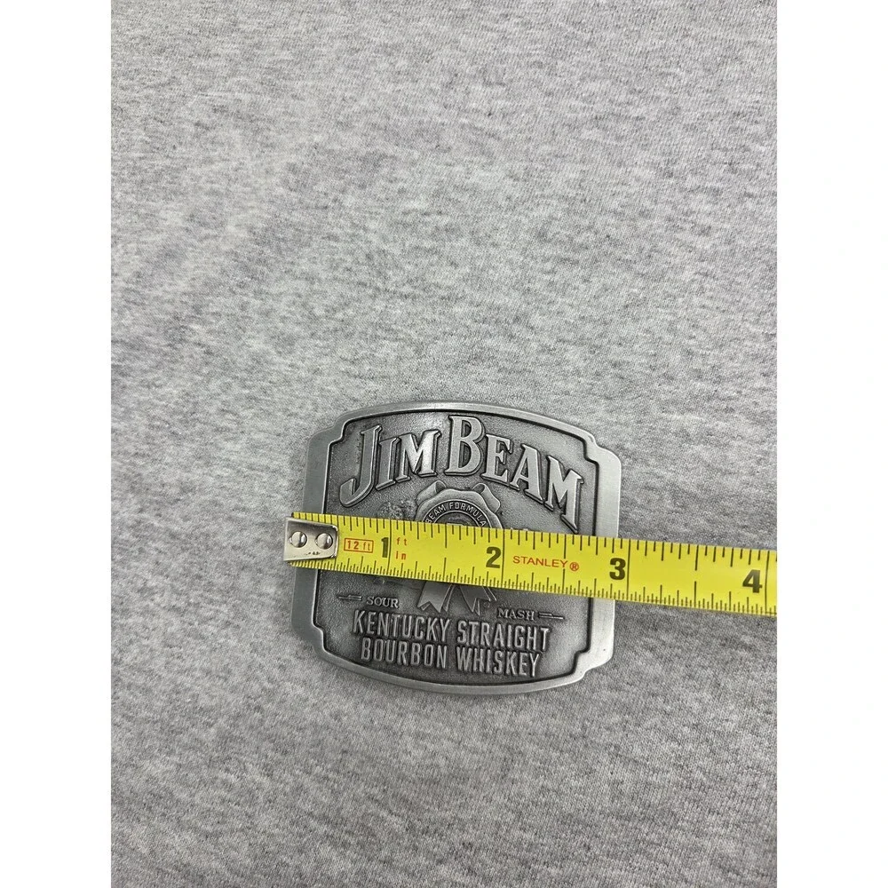 Vintage Jim Beam Kentucky Straight Bourbon Whiskey Belt Buckle